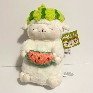 Miniso Fruit Sheep Series Lamb Plush Toy Watermelon Stuffed Animal NWT Kawaii